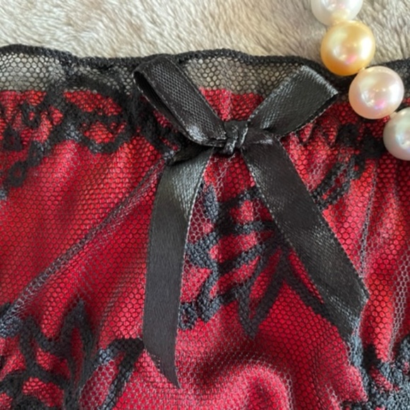 COPY - Petite Christmas Satin and lace panties. - Picture 4 of 10
